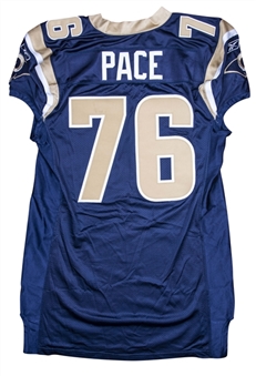 2003 Orlando Pace Game Used St. Louis Rams Home Jersey